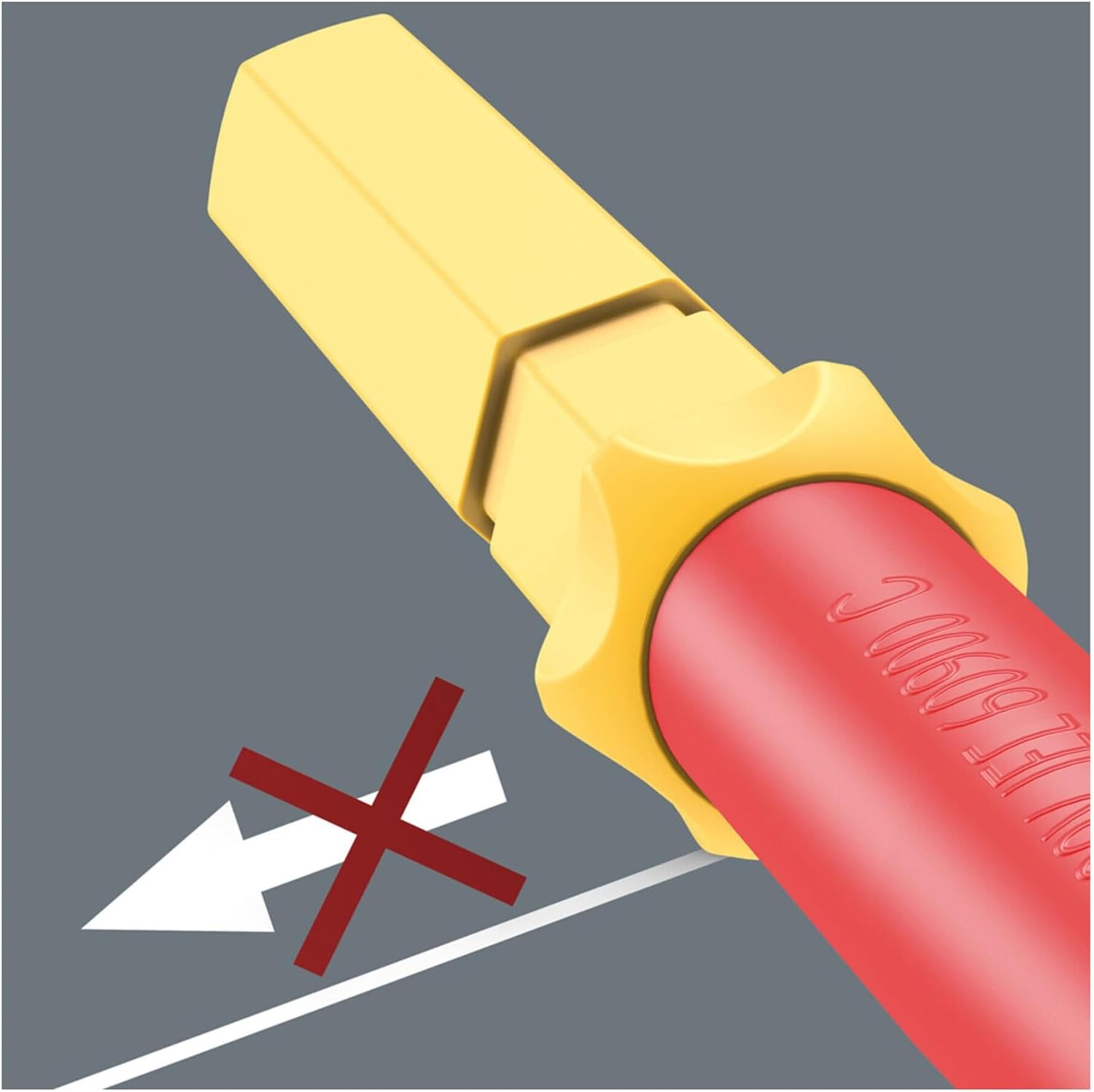 Detalle 2 de Wera Kraftform Kompakt VDE 60 i TiE – izolowany trzpień 0,6 x 3,5 x 157 mm