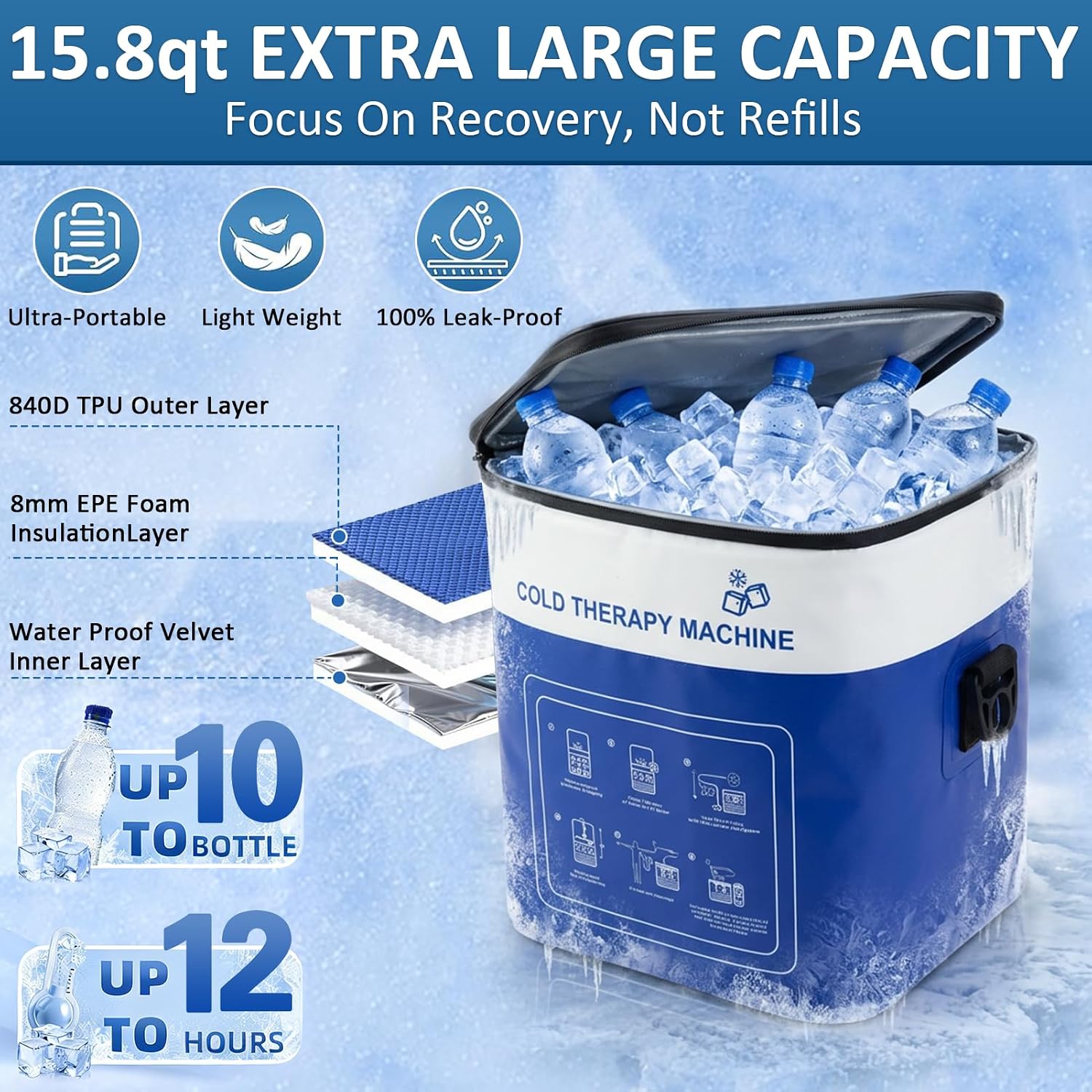Detalle de Hip Cold Therapy Machine with Timer