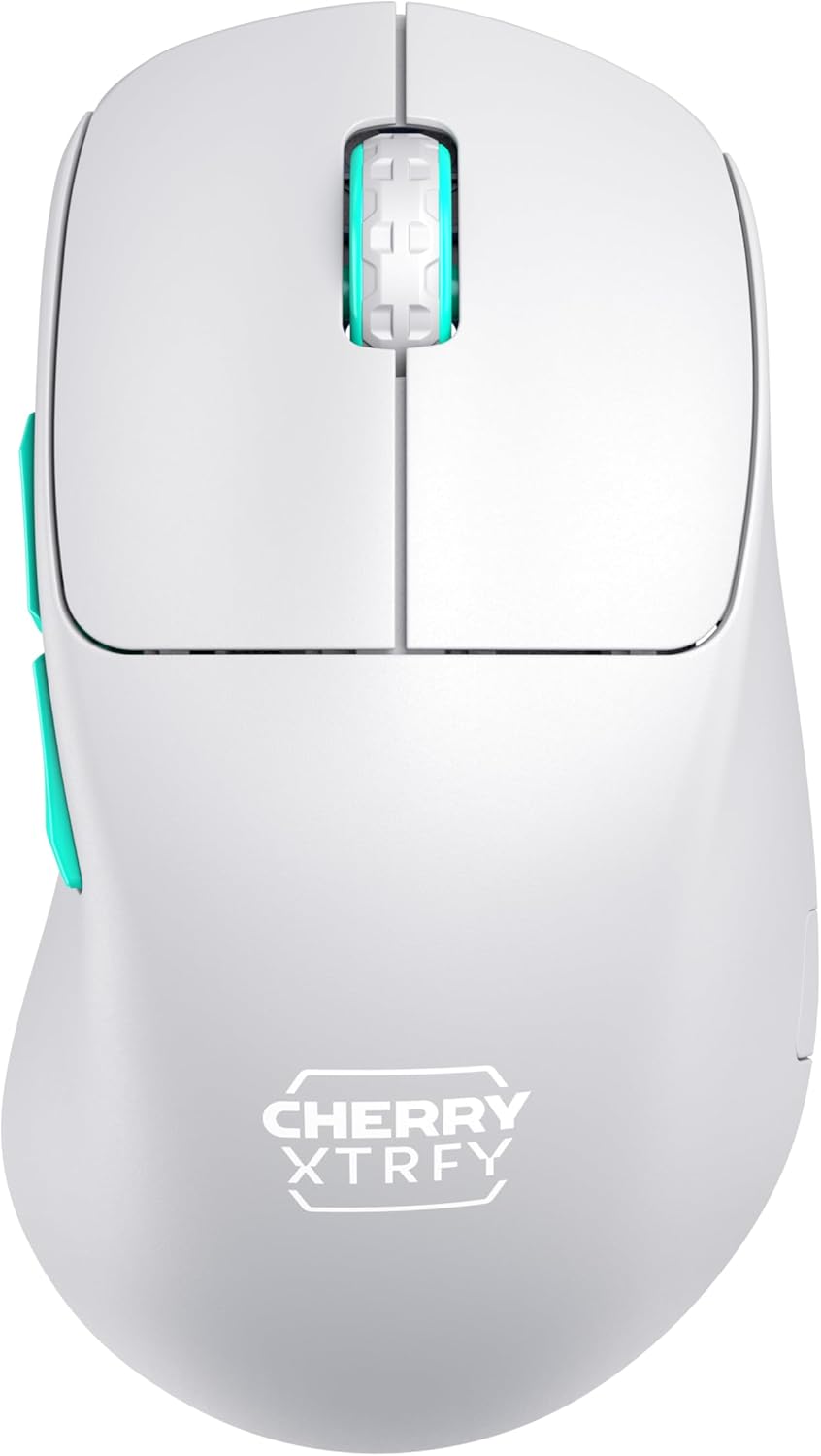 Detalle de CHERRY XTRFY M64 Wireless Gaming-Maus – ultraleicht, weiß 🖱