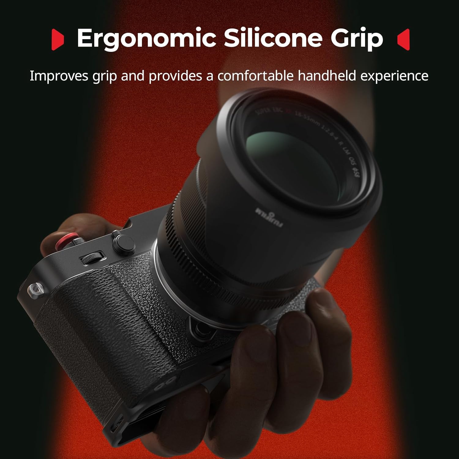 Thumbnail 3 de SmallRig Piastra di Montaggio a L con Manico in Silicone per FUJIFILM X-E5 (nero) 5448