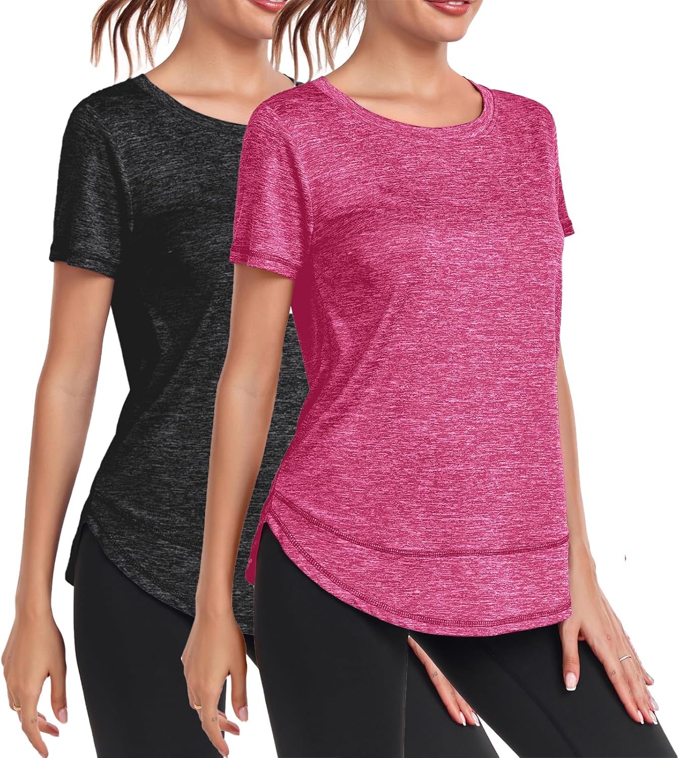Thumbnail 3 de Deaviya Sport T-Shirt für Damen – Kurzarm-Workout-Top mit Rundhalsausschnitt für Yoga, Laufen & Fitness