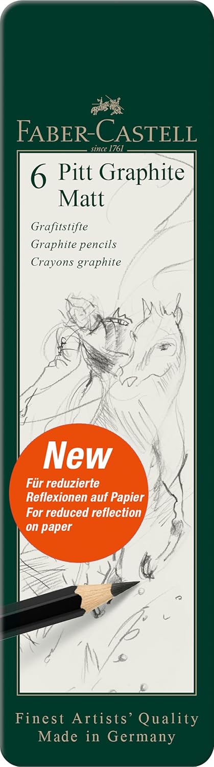Thumbnail 1 de Faber-Castell Art & Graphic Pitt Graphite Matt Pencil Tin of 6
