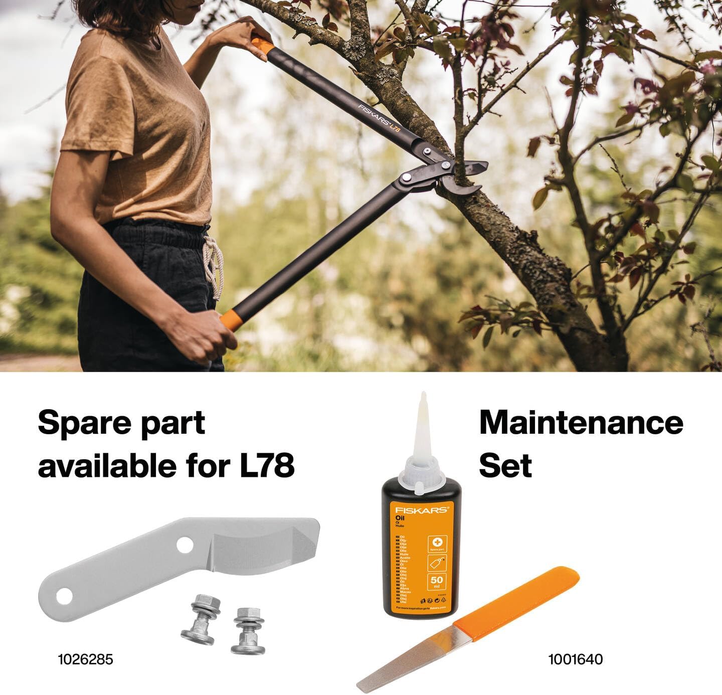 Thumbnail 2 de Fiskars PowerGear II Bypass-Getriebeastschere L78 – 70 cm, Antihaftbeschichtet, rostdichter Präzisionsstahl