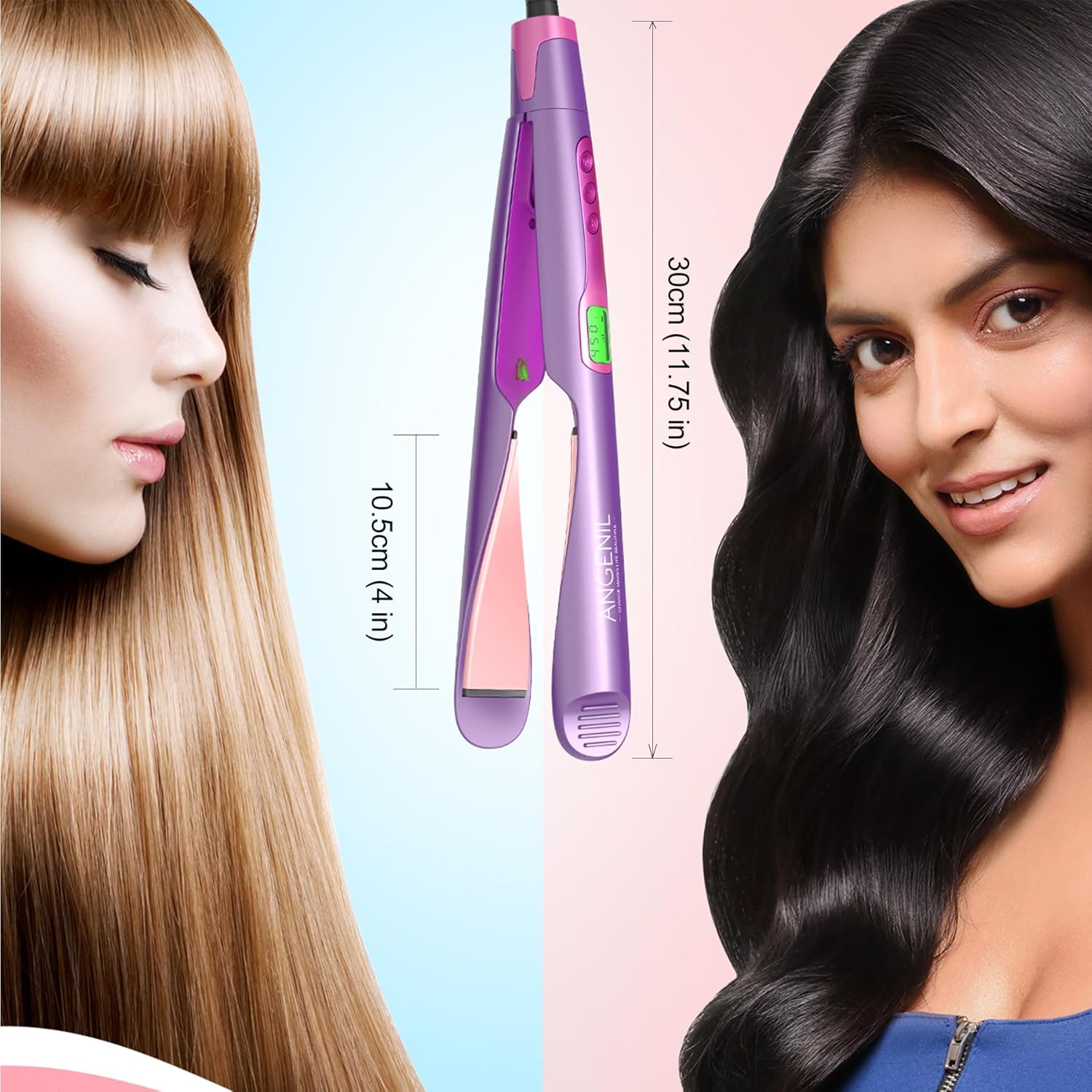 Thumbnail 3 de ANGENIL 2 in 1 Hair Straightener and Curler, 130–230℃ salon styler 💇♀