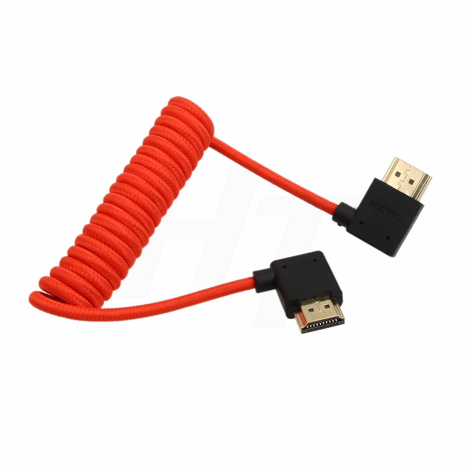 Detalle 2 de HangTon HDMI 2.1 Kabel 8K/4K 120Hz – Winkel-zu-Winkel, geflochten, 30 cm (verlängerbar 60 cm)