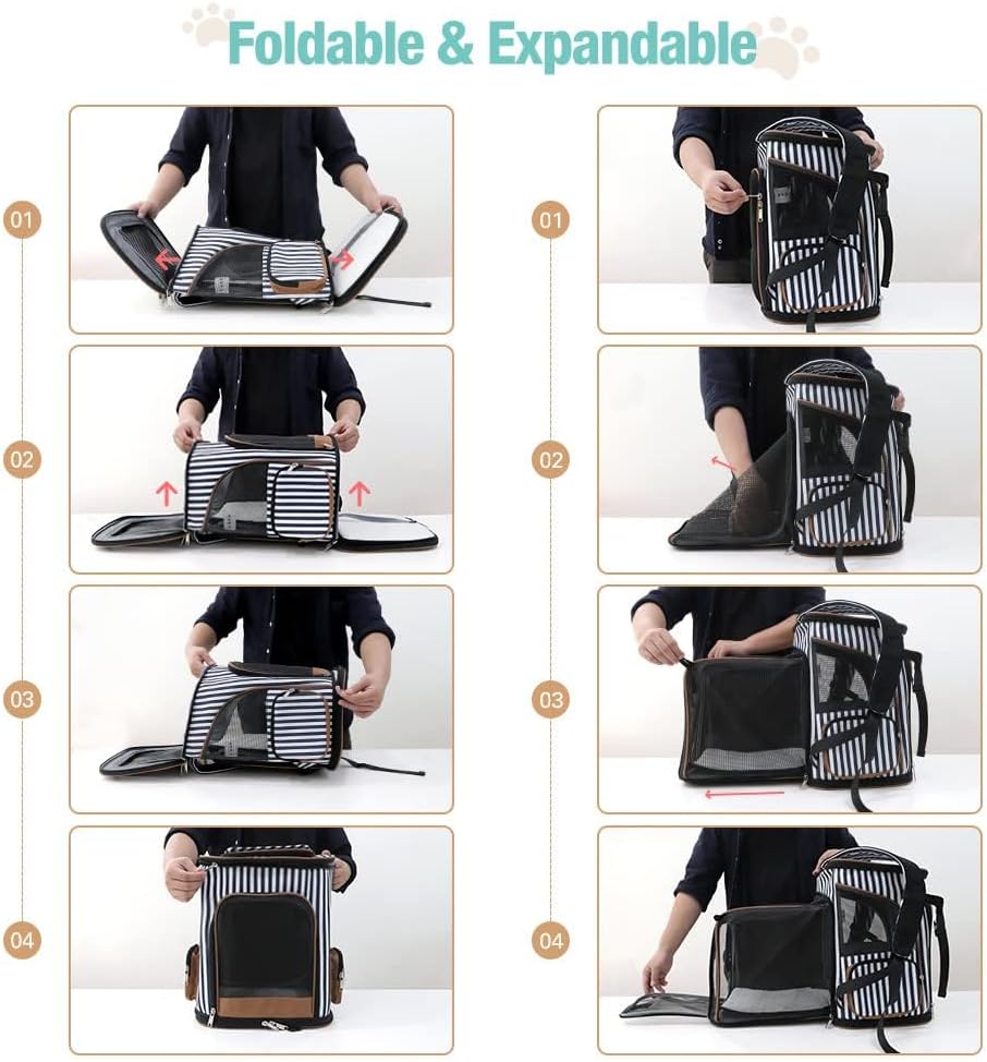 Thumbnail 6 de Lekesky Expandable Cat Carrier Backpack – Portable, Breathable and Versatile for Small to Medium Pets