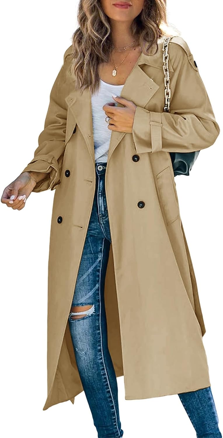 Detalle de Women's Trench Coat in Cotton Blend