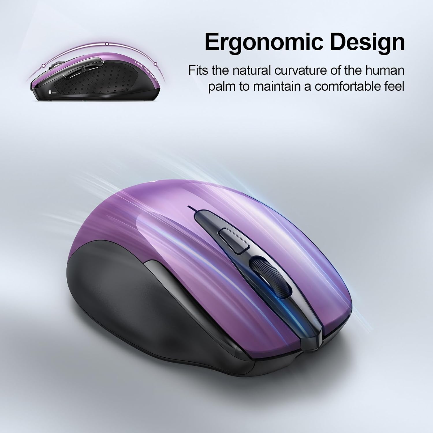 Thumbnail 5 de TECKNET Rechargeable Wireless Mouse 4800DPI