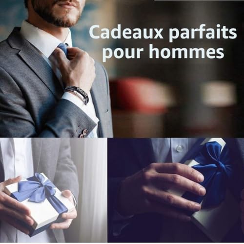 Detalle de Gkmamrg bracelet en cuir homme 22,5 cm
