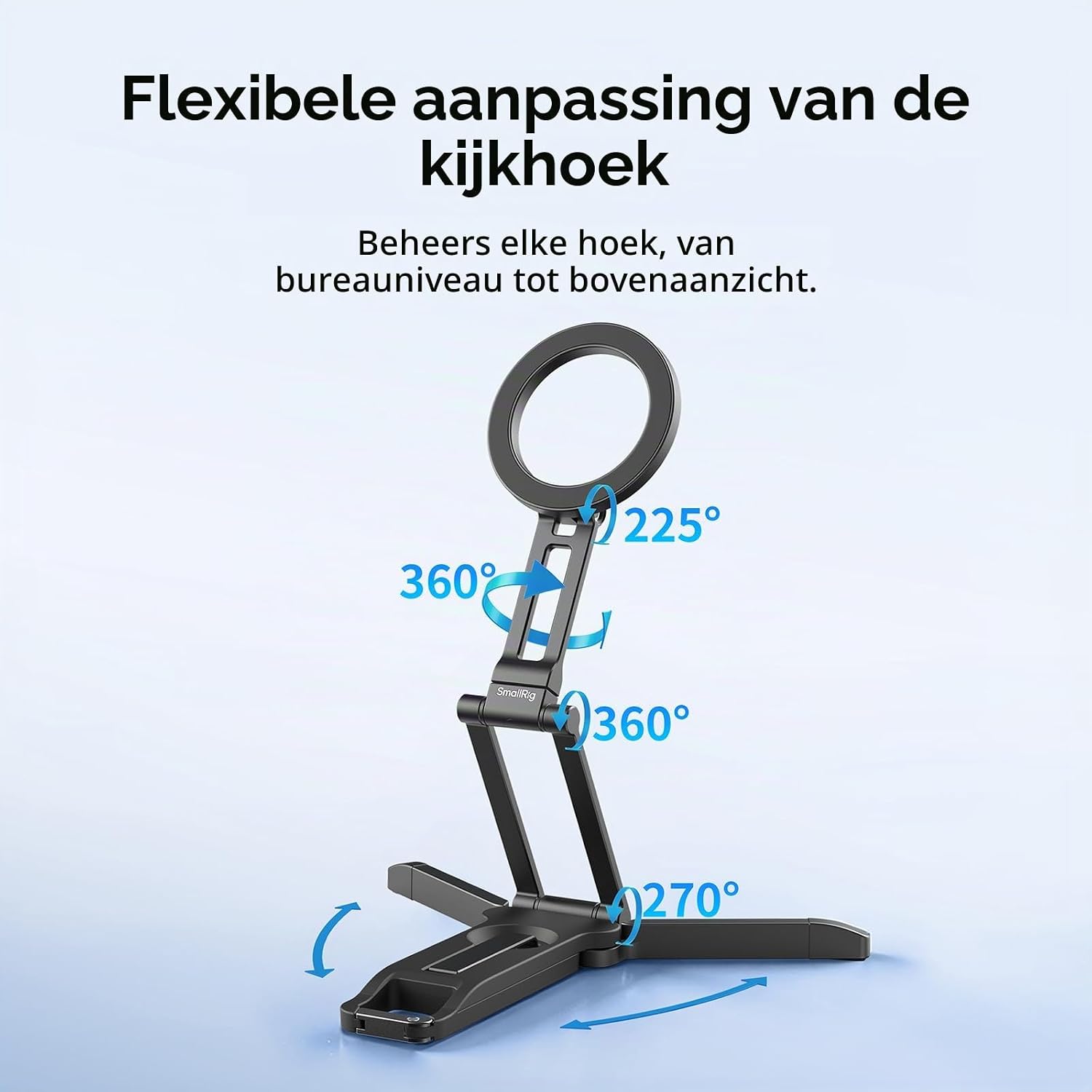 Thumbnail 2 de SMALLRIG FS-A1 6515 opvouwbare telefoonhouder met 360° draaibare standaard