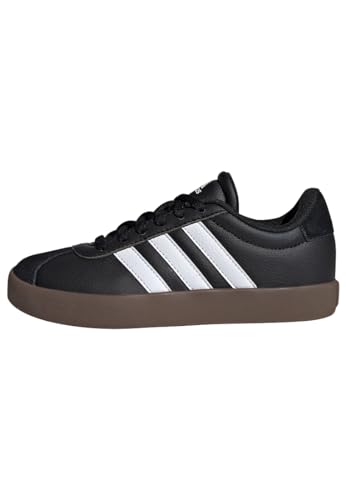Detalle de adidas Mixte Enfant VL Court 3.0 Shoes — Core Black/Cloud White/Gum, 31 EU