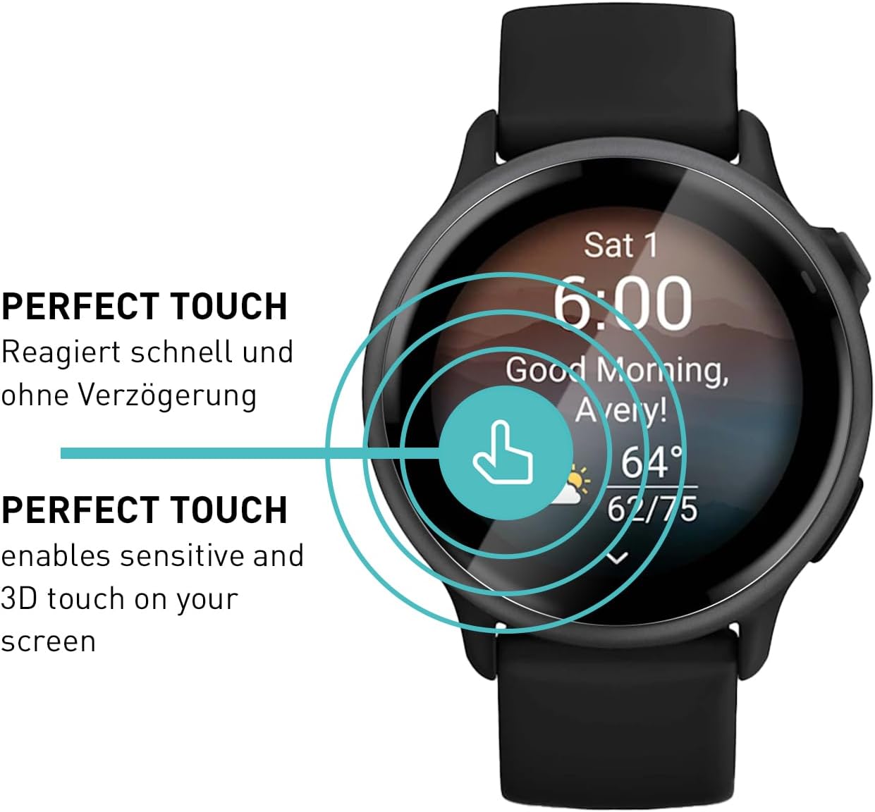 Thumbnail 3 de SmarTect 3Pack_TPU_Garmin_Vivoactive_6 TPU Screen Protectors for Garmin Vivoactive 6