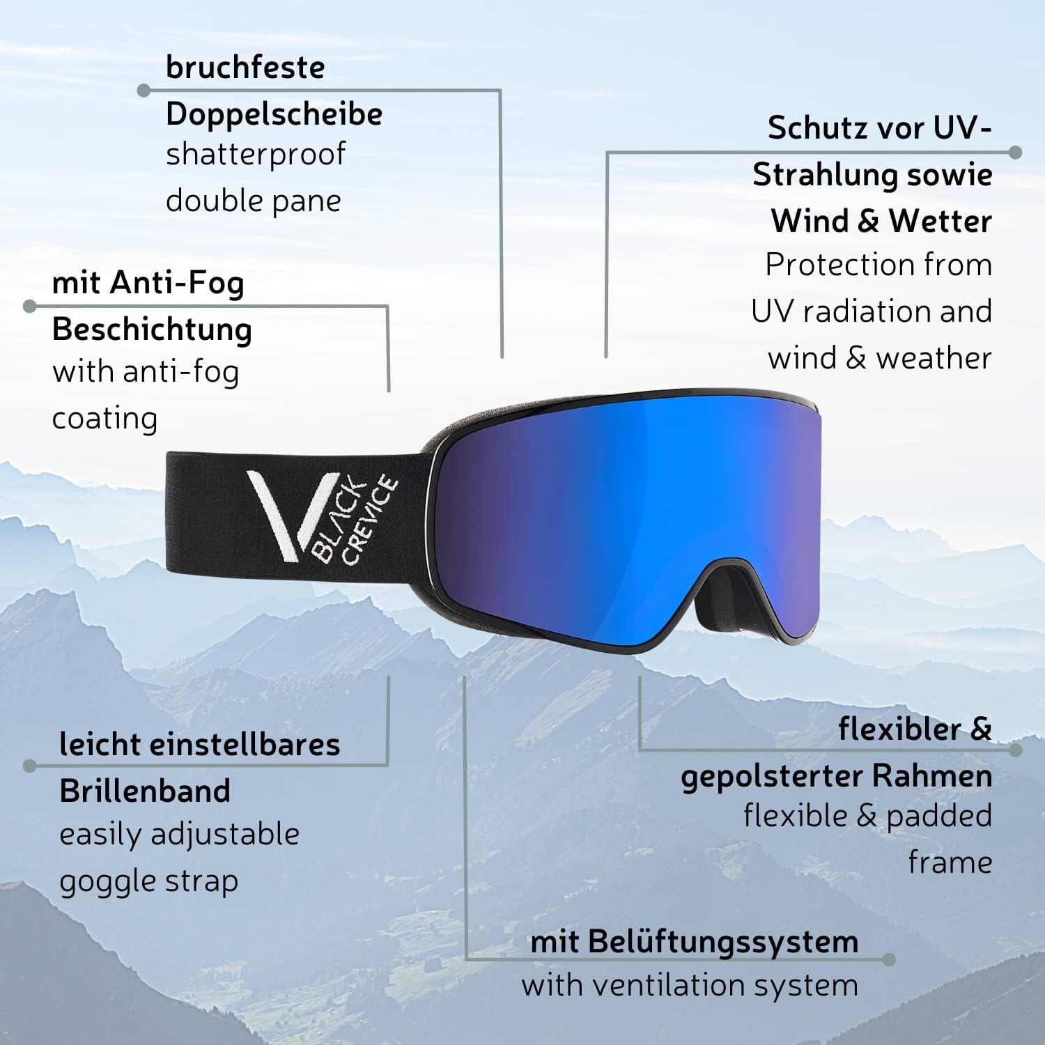 Thumbnail 3 de Black Crevice Schladming occhiali sci