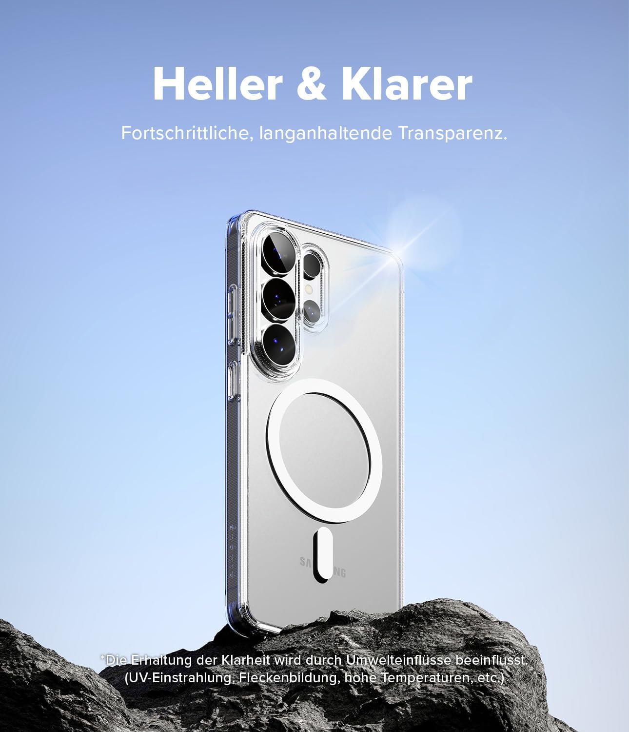 Detalle de Ringke Fusion Magnetic Hülle für Samsung Galaxy S26 Ultra – transparent, MagSafe-kompatibel