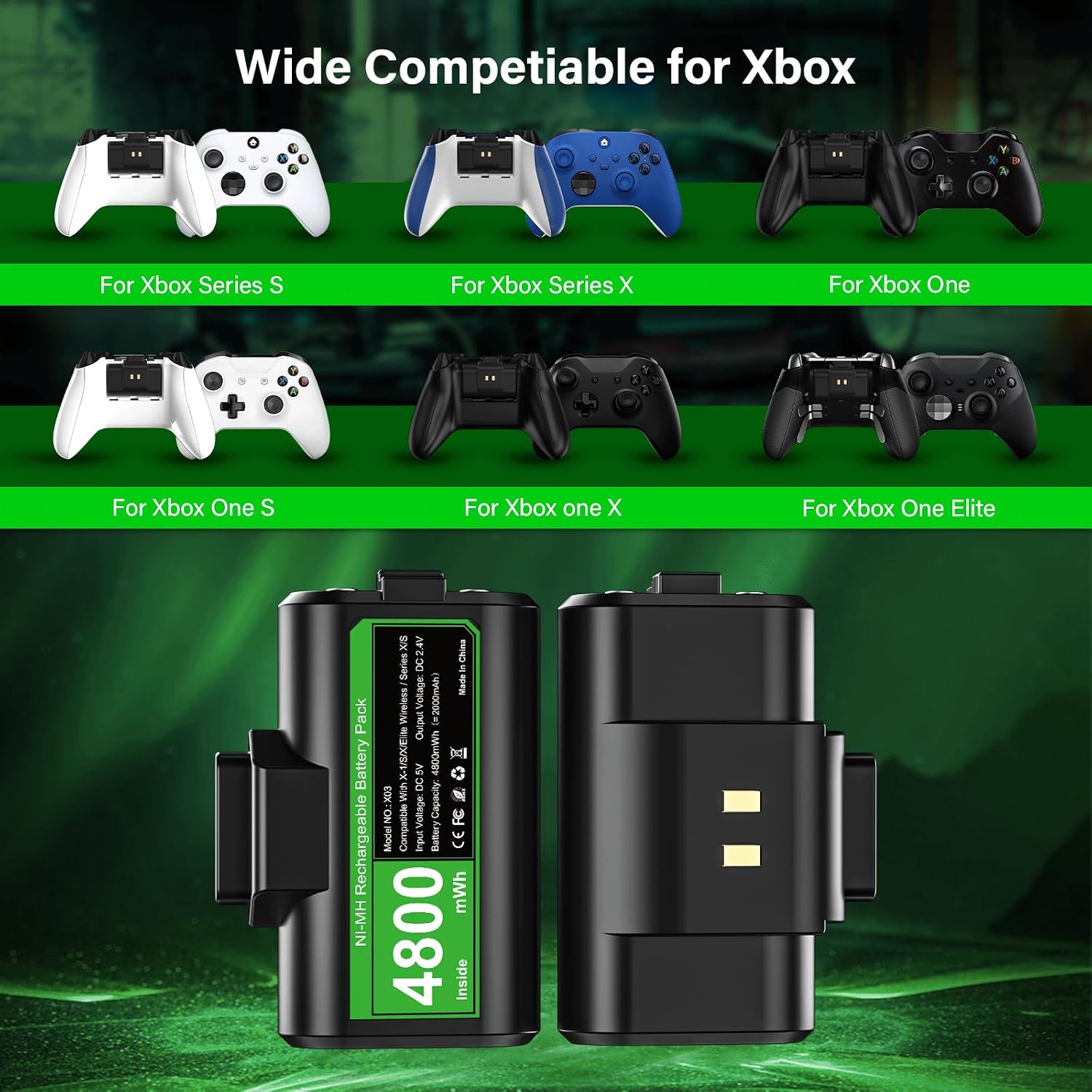 Thumbnail 3 de ZRZLMVP Xbox Controller Battery Pack
