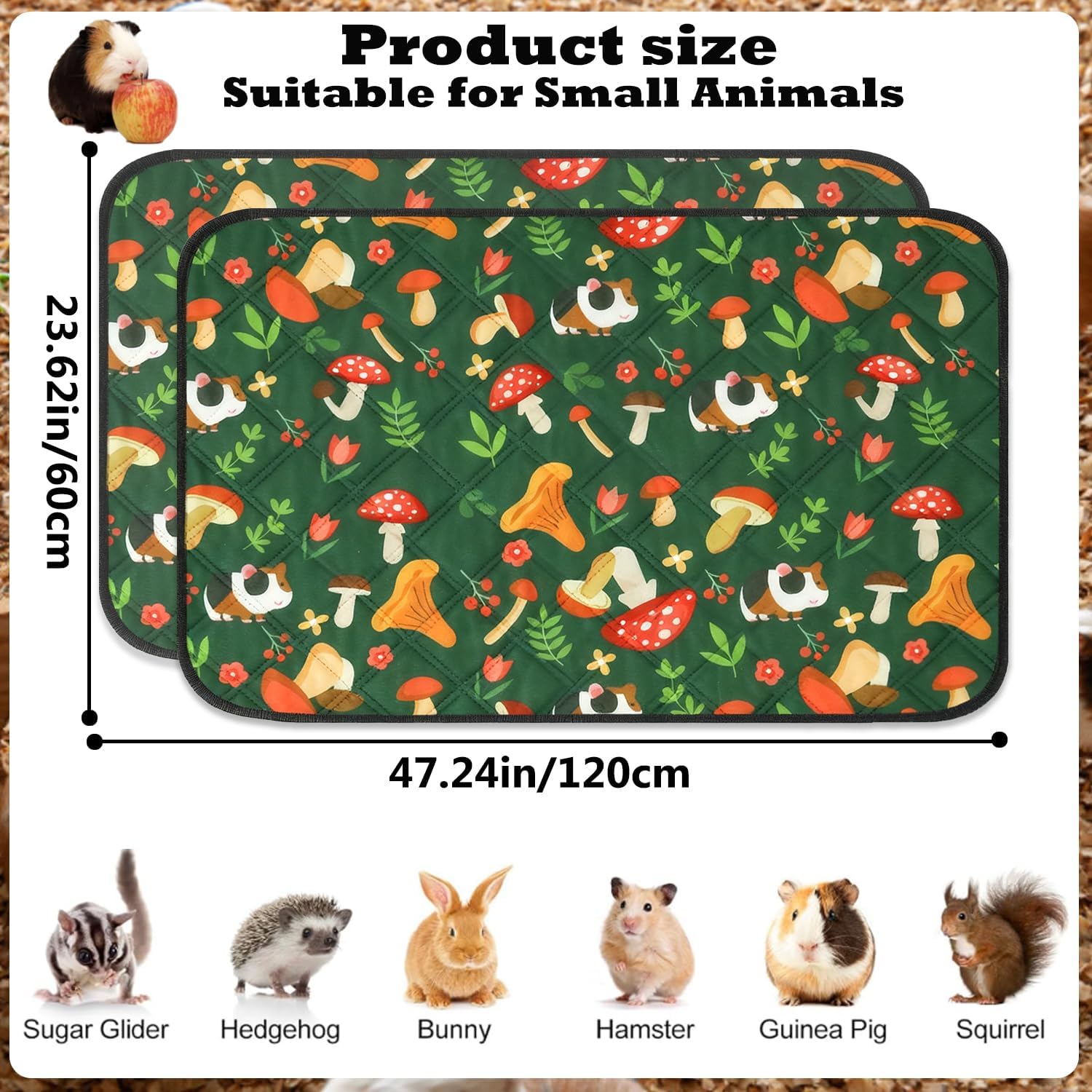 Thumbnail 2 de Large Guinea Pig Cage Liner 47x24 inch