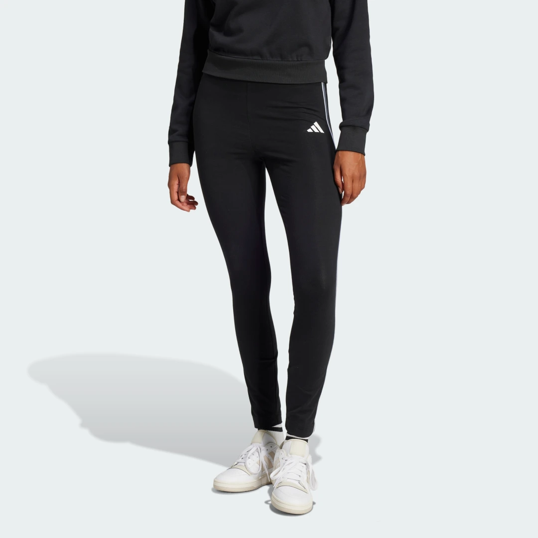 Detalle de Mallas Essentials Color Pop High-Waisted de Adidas (Negro)