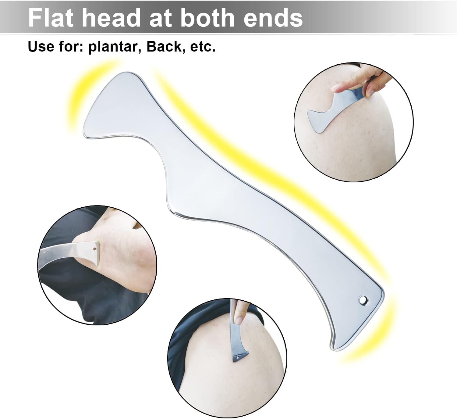 Thumbnail 4 de Muskel-Schaber-Werkzeug – Gua Sha aus Edelstahl für Physiotherapie und Narbengewebe