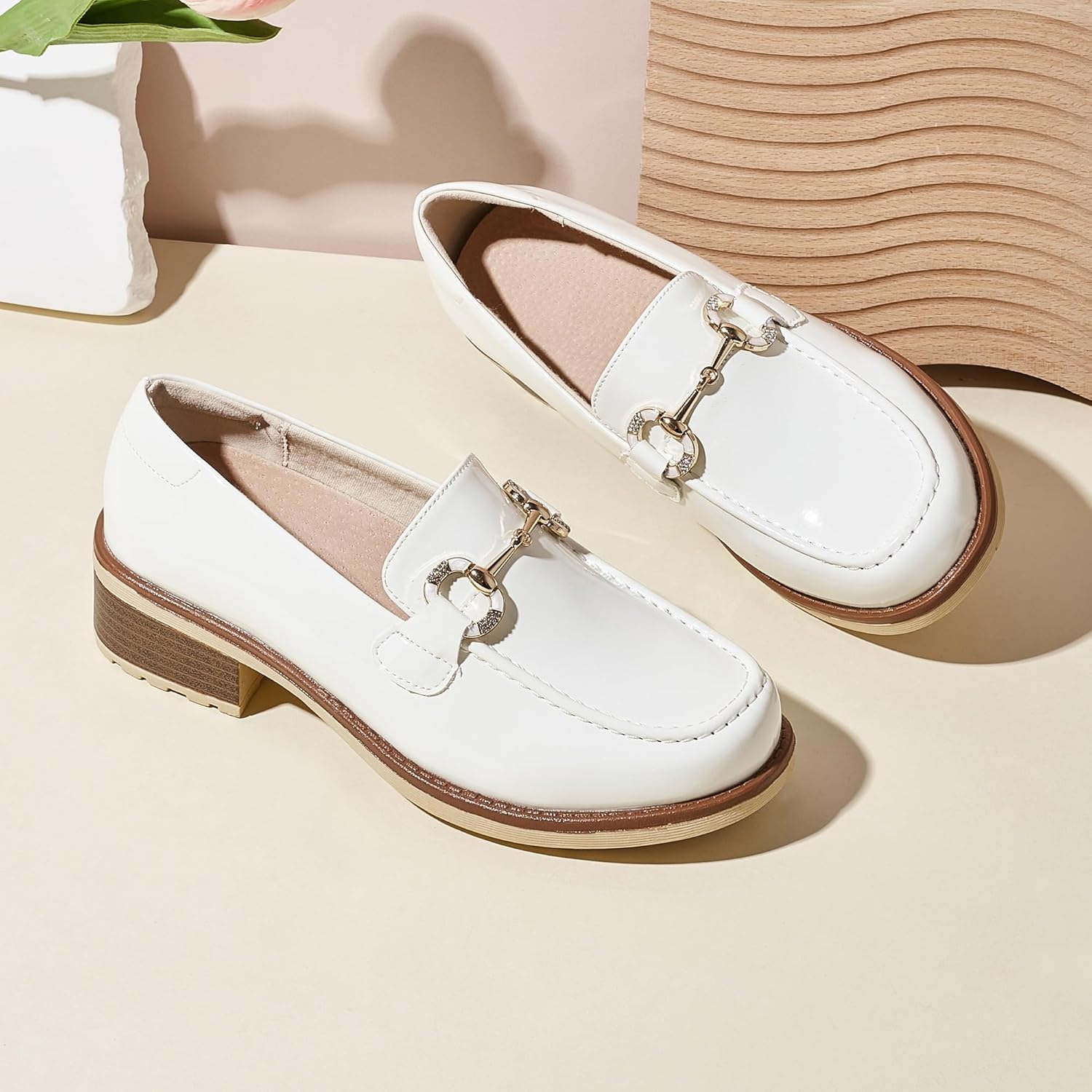 Thumbnail 5 de Loafers für Frauen: Bequeme Mokassins mit Sohlenplattform (Slip-On) für Büro, Freizeit und Arbeit