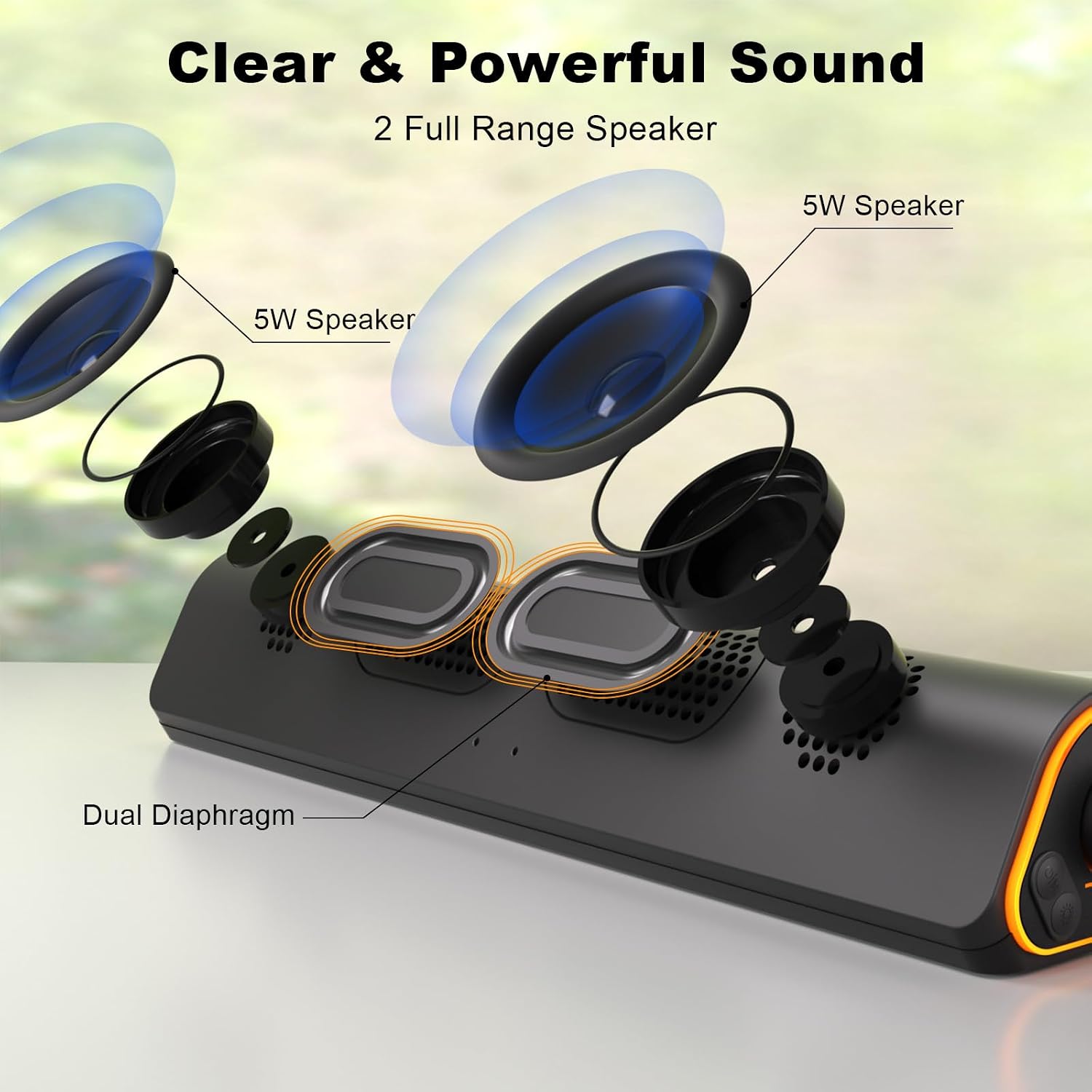 Detalle 2 de SOULION R50 Bluetooth PC speakers 3.5mm