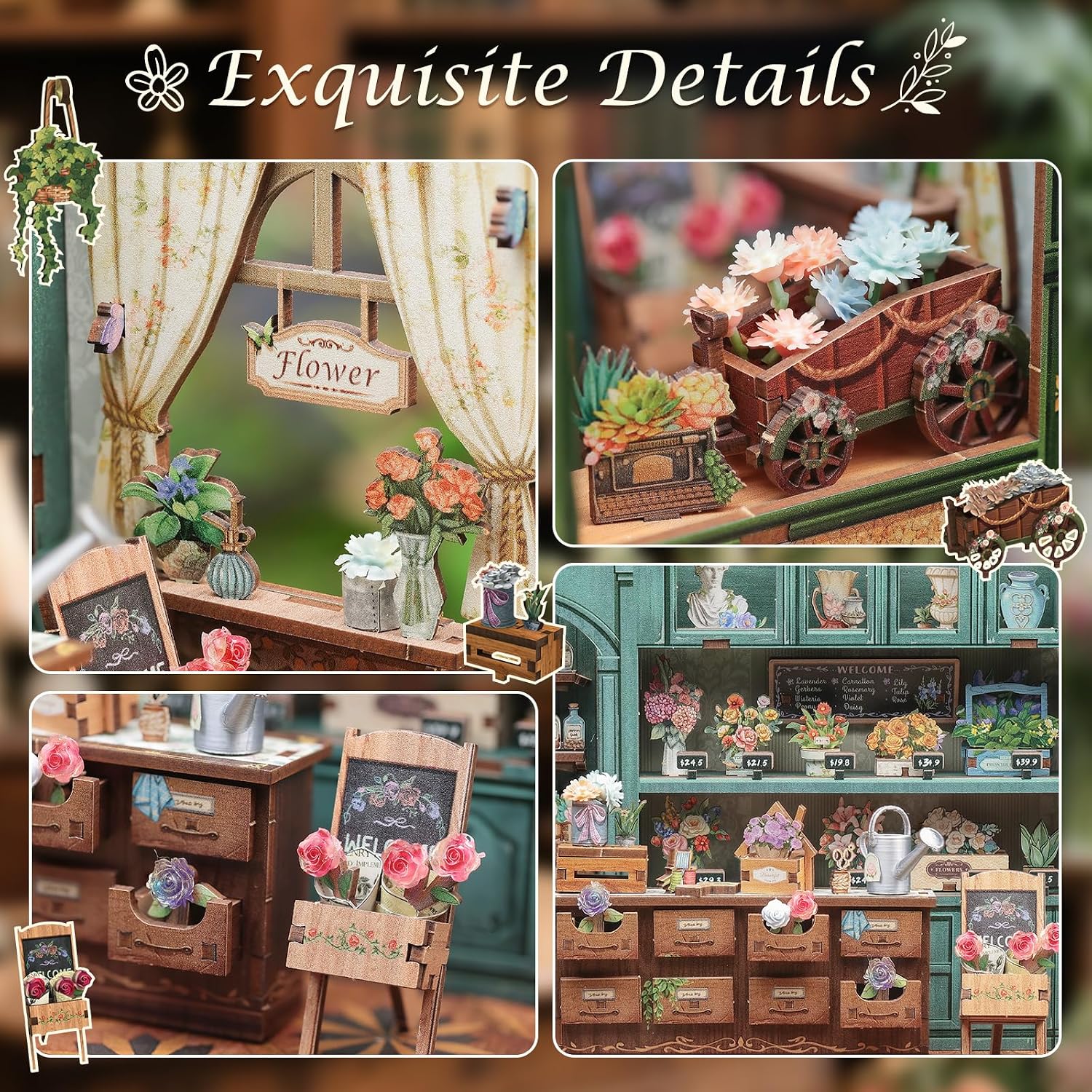 Thumbnail 4 de CUTEBEE Kit Rincón de Libros Casa en Miniatura