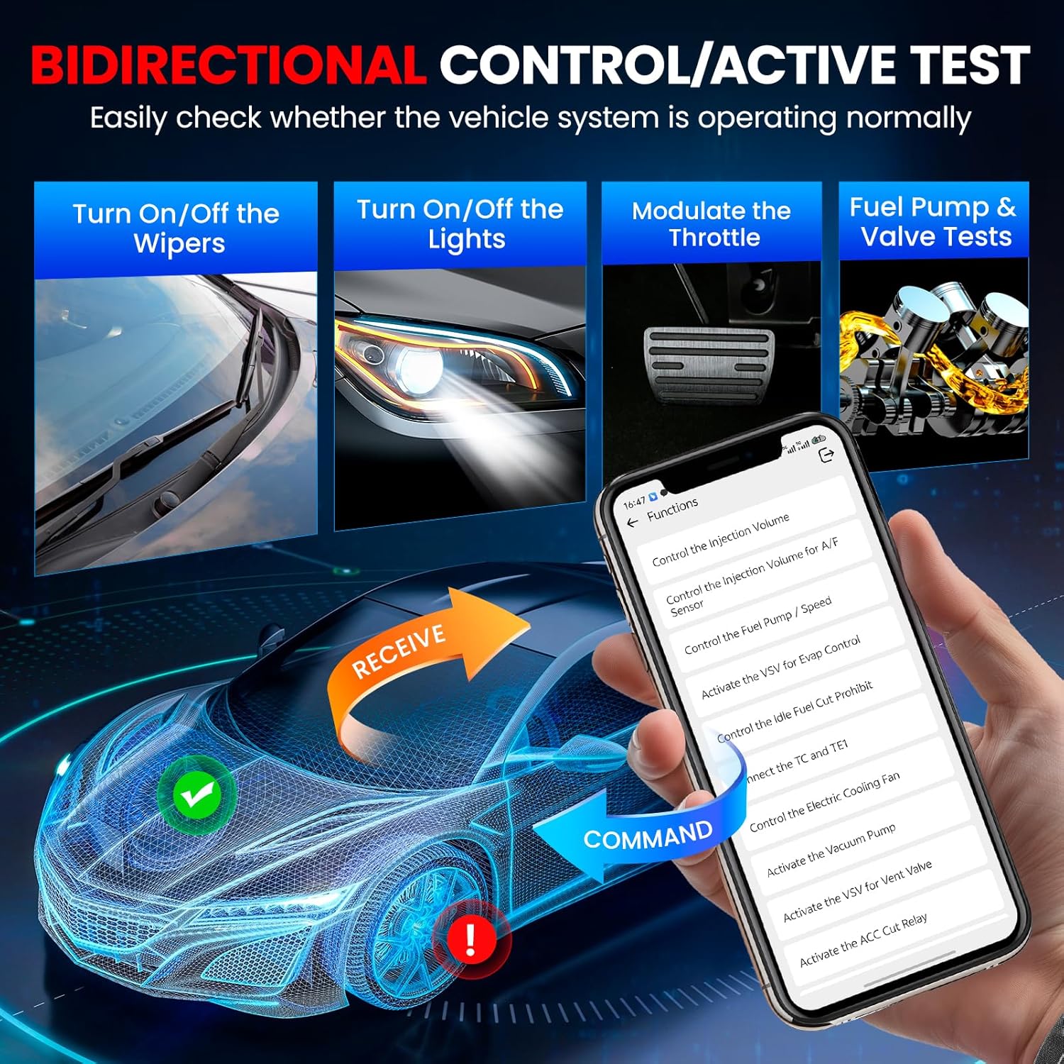 Detalle 2 de KINGBOLEN Ediag Elite OBD2 Bluetooth Scanner
