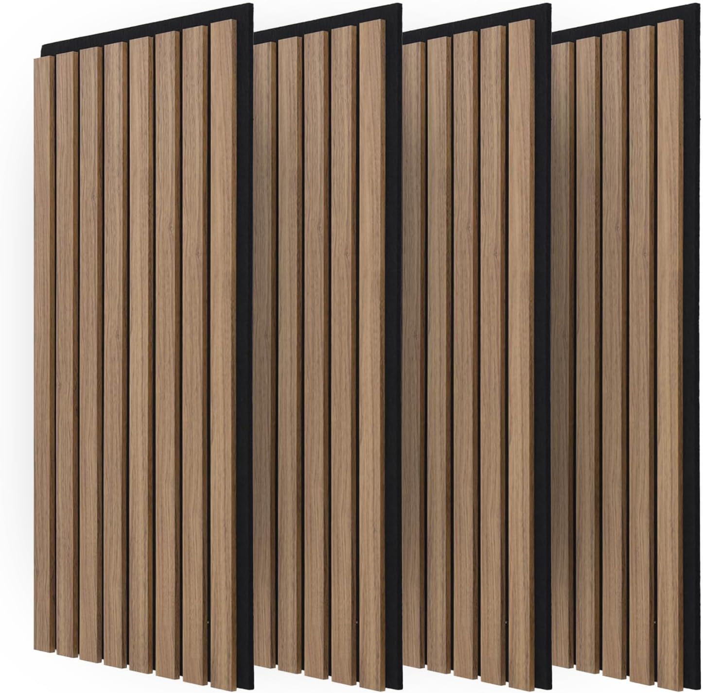 Detalle de Art3d Lot de 4 Panneaux Muraux Bois – Acoustique et Esthétique Naturelle