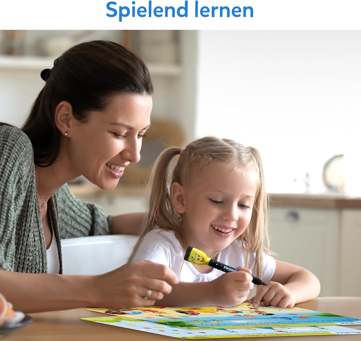 Detalle 2 de Skillmatics Lernspiel – Ich kann schreiben: Wiederverwendbare Aktivitätsmatten für 3–6 Jahre