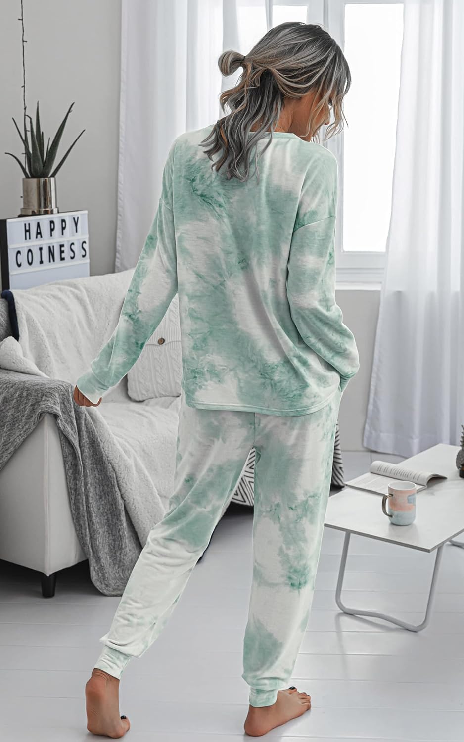 Thumbnail 2 de ASOMI Pyjama Damen Tie Dye Set