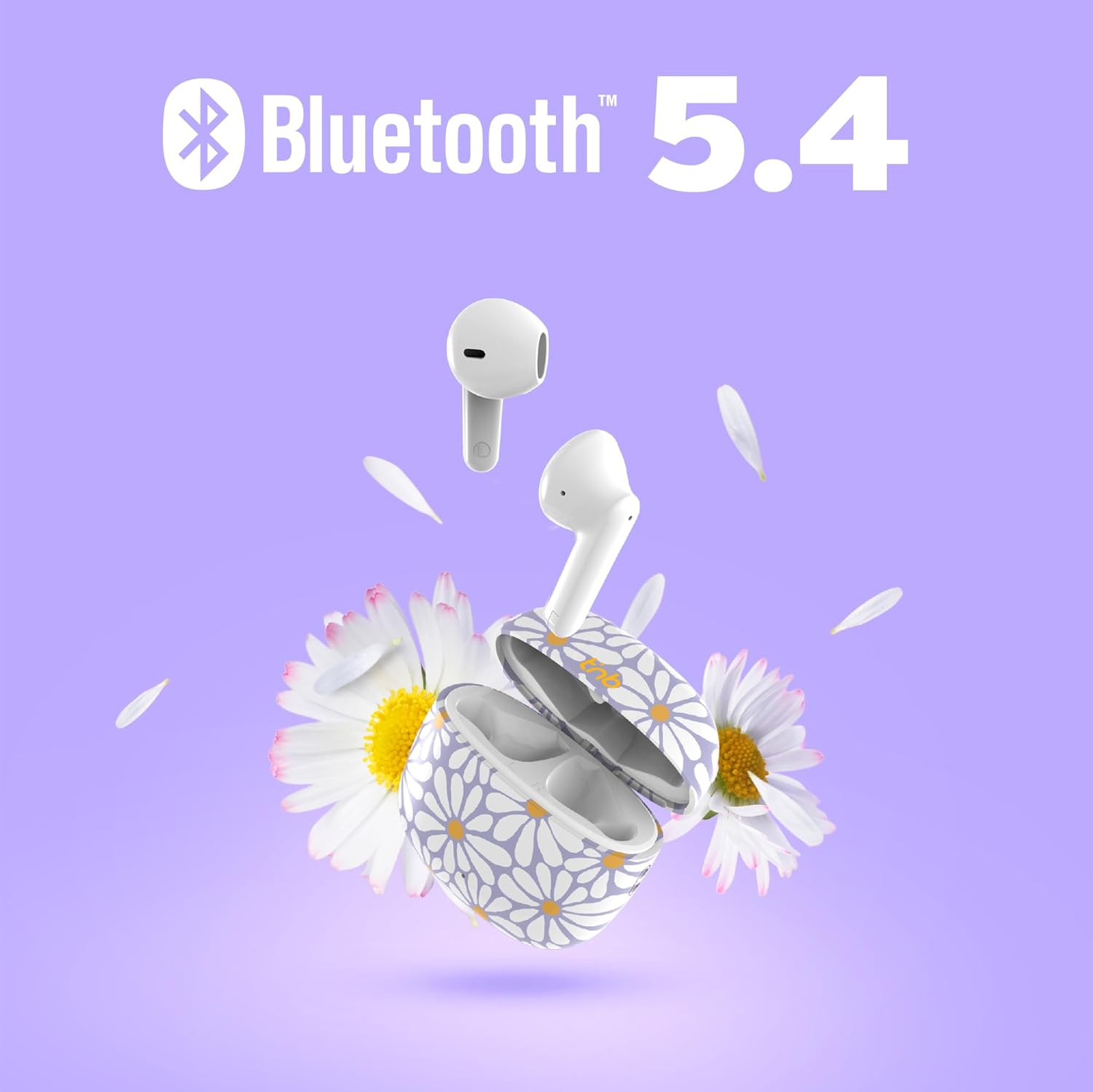 Thumbnail 2 de T'nB Collection Exclusiv’ Flower — écouteurs Bluetooth 5,3 semi intra-auriculaires avec micro intégré