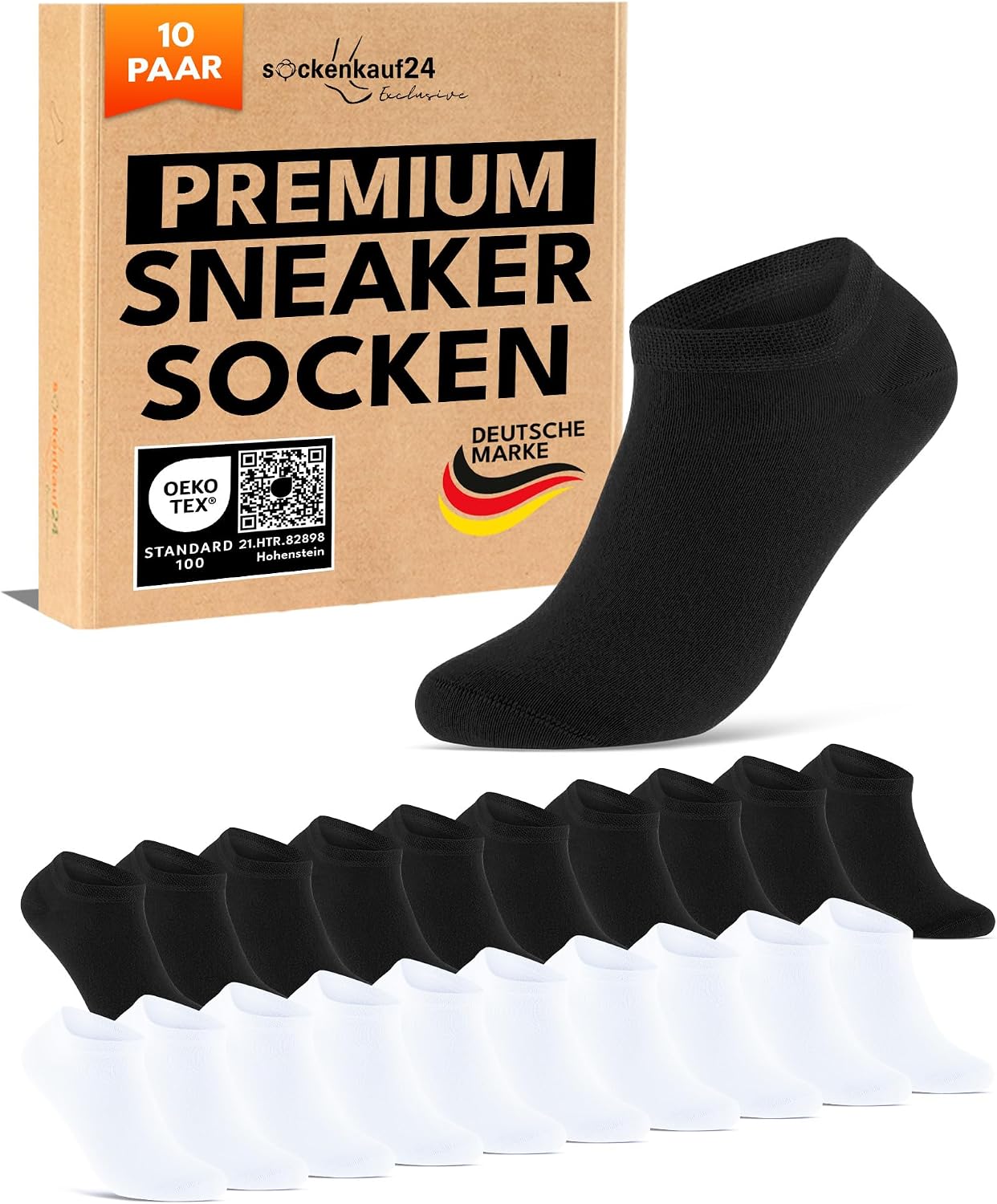 Detalle de 10 Paar Premium Sneaker Socken Herren & Damen