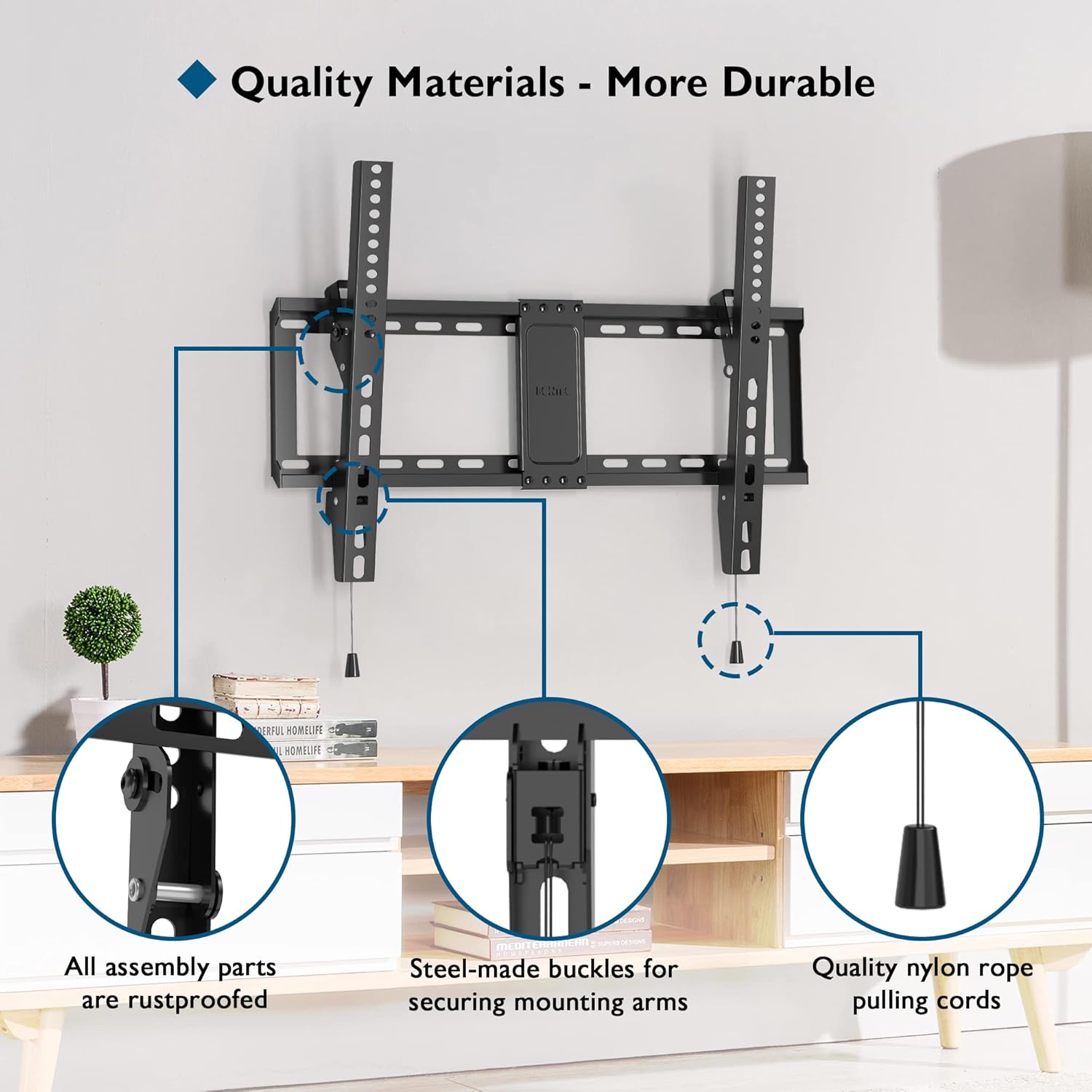 Thumbnail 2 de BONTEC Soporte TV Pared Inclinable 37–82 pulgadas