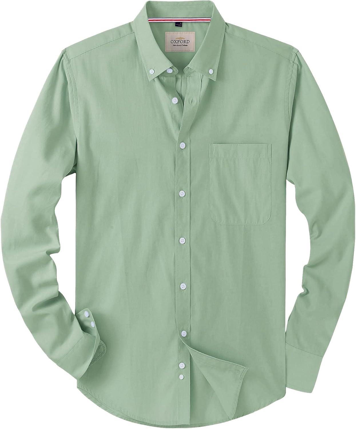 Detalle de J.VER Oxford Herrenhemd Bügelfrei Regular Fit – Langarm, Baumwolle, Button-Down