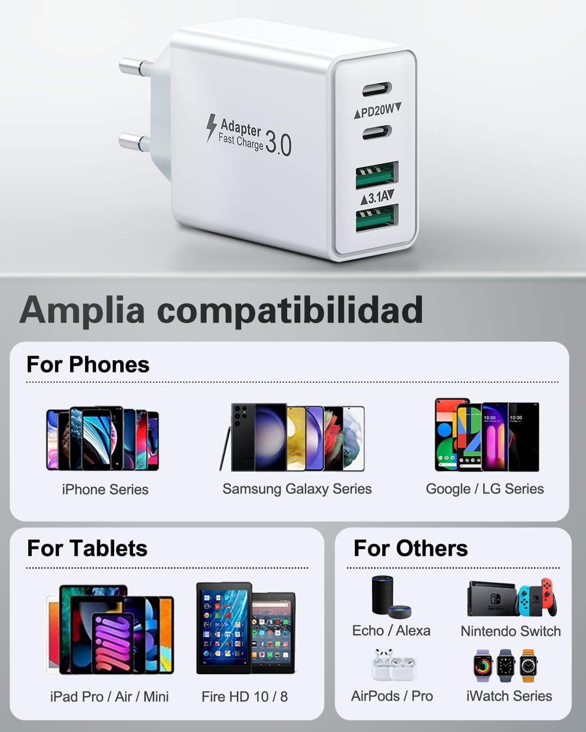 Thumbnail 6 de Cargador USB C 40W para móviles y tablets