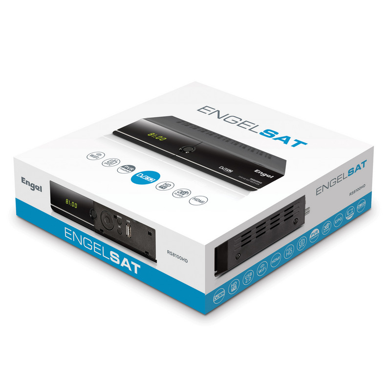 Thumbnail 1 de Engel RS8100HD SAT WiFi: decodificador satélite DVB-S2 con WiFi, HDMI y función de grabación PVR