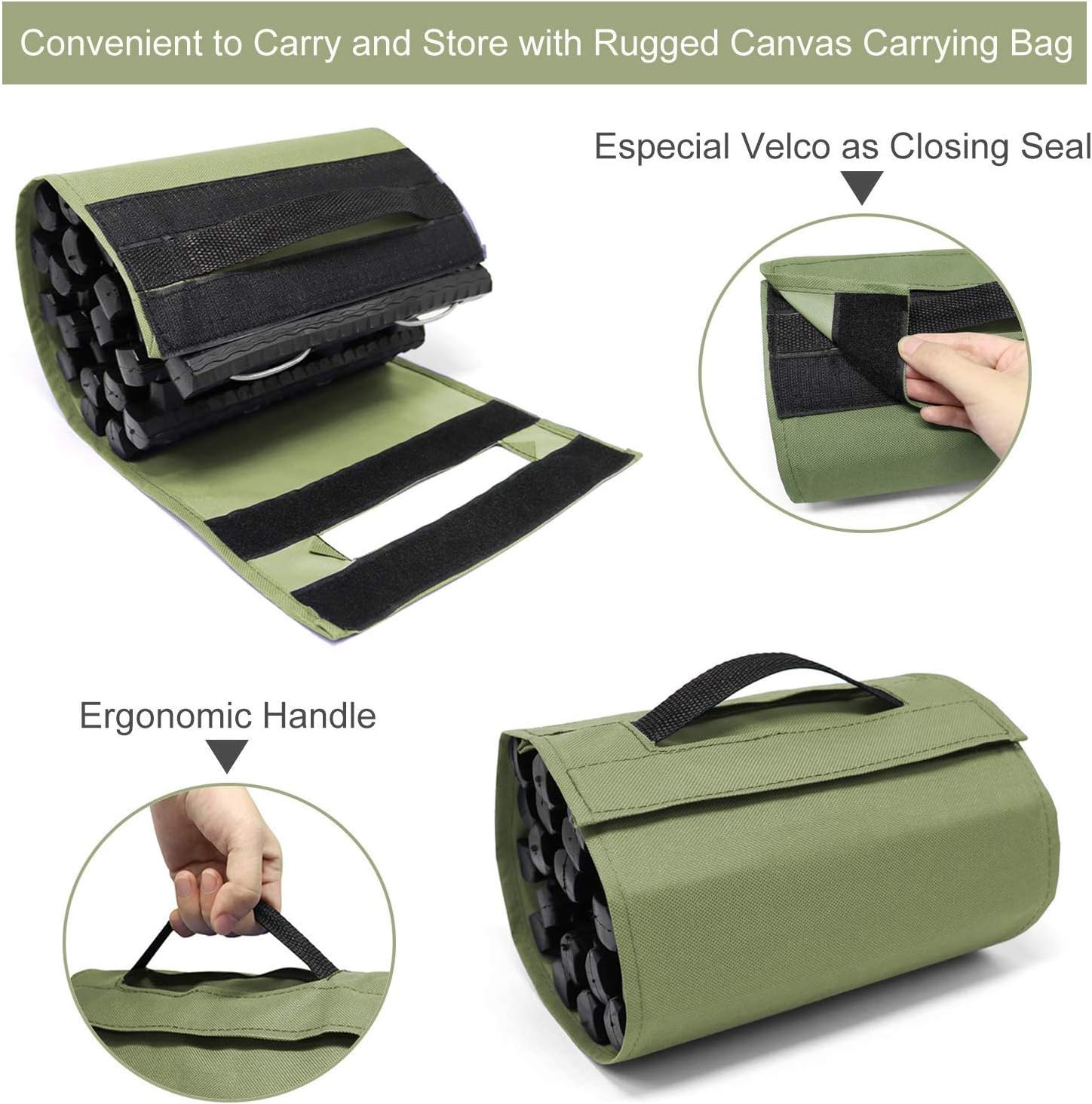 Thumbnail 4 de Jolitac 2PC Traction Tracks Mats (TPR) 31.5" L – Off-Road Recovery Tracks with Bag