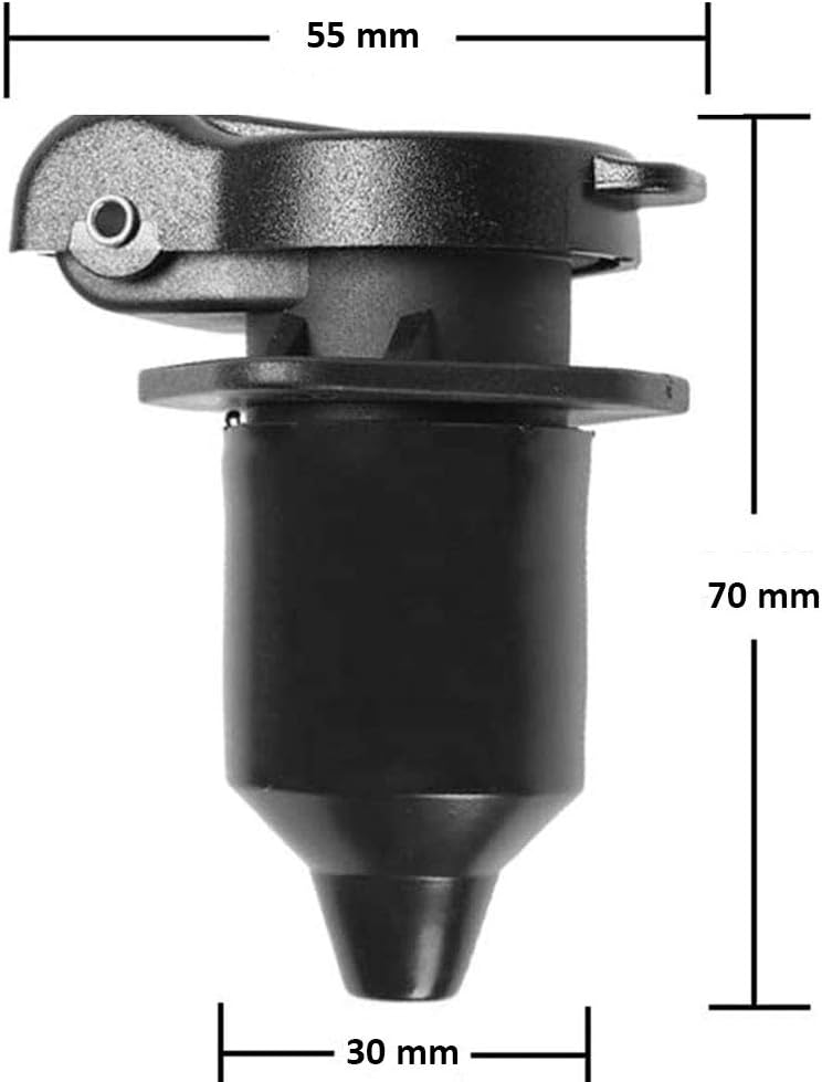Detalle de AGRISHOP 12 V 3 Pin Trailer Plug Socket – Male & Female Wiring Connector Adapter