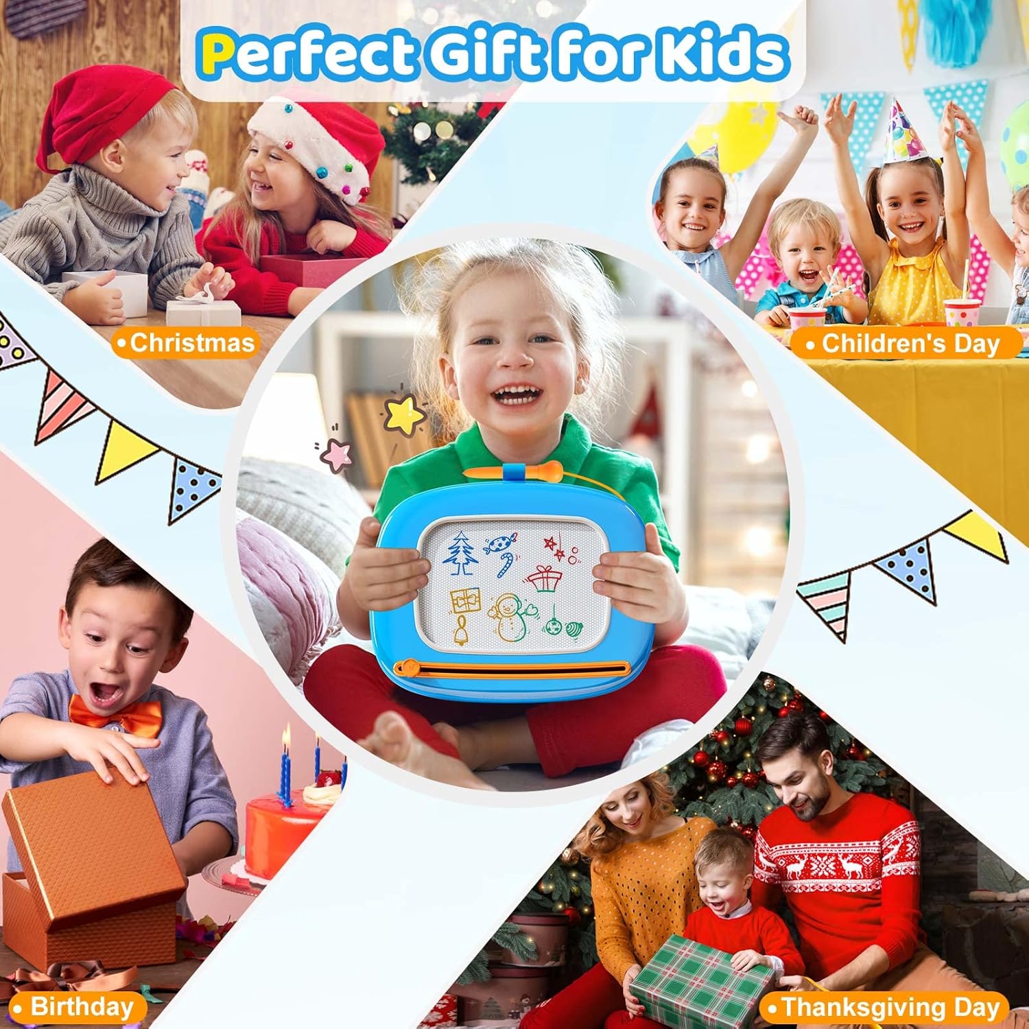 Thumbnail 6 de Kikidex Magnetic Drawing Board for Toddlers 1-3 🎨