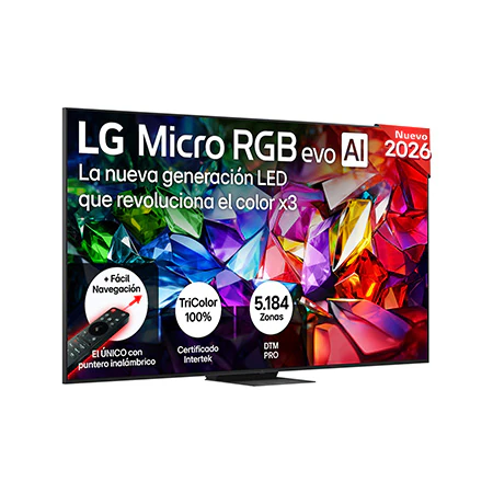 Detalle de LG 100MRGB96 100" Micro RGB evo AI – Smart TV 4K 2026