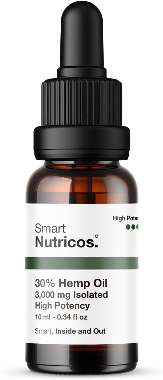 Detalle 2 de Smart Nutricos Hemp Seed Oil 30% + Squalene, 10 ml Cold-Pressed Oil