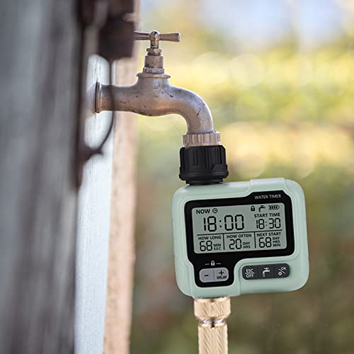 Thumbnail 5 de Johgee Irrigatore Giardino Timer: timer per irrigazione IPX5, controllo semplice e affidabile