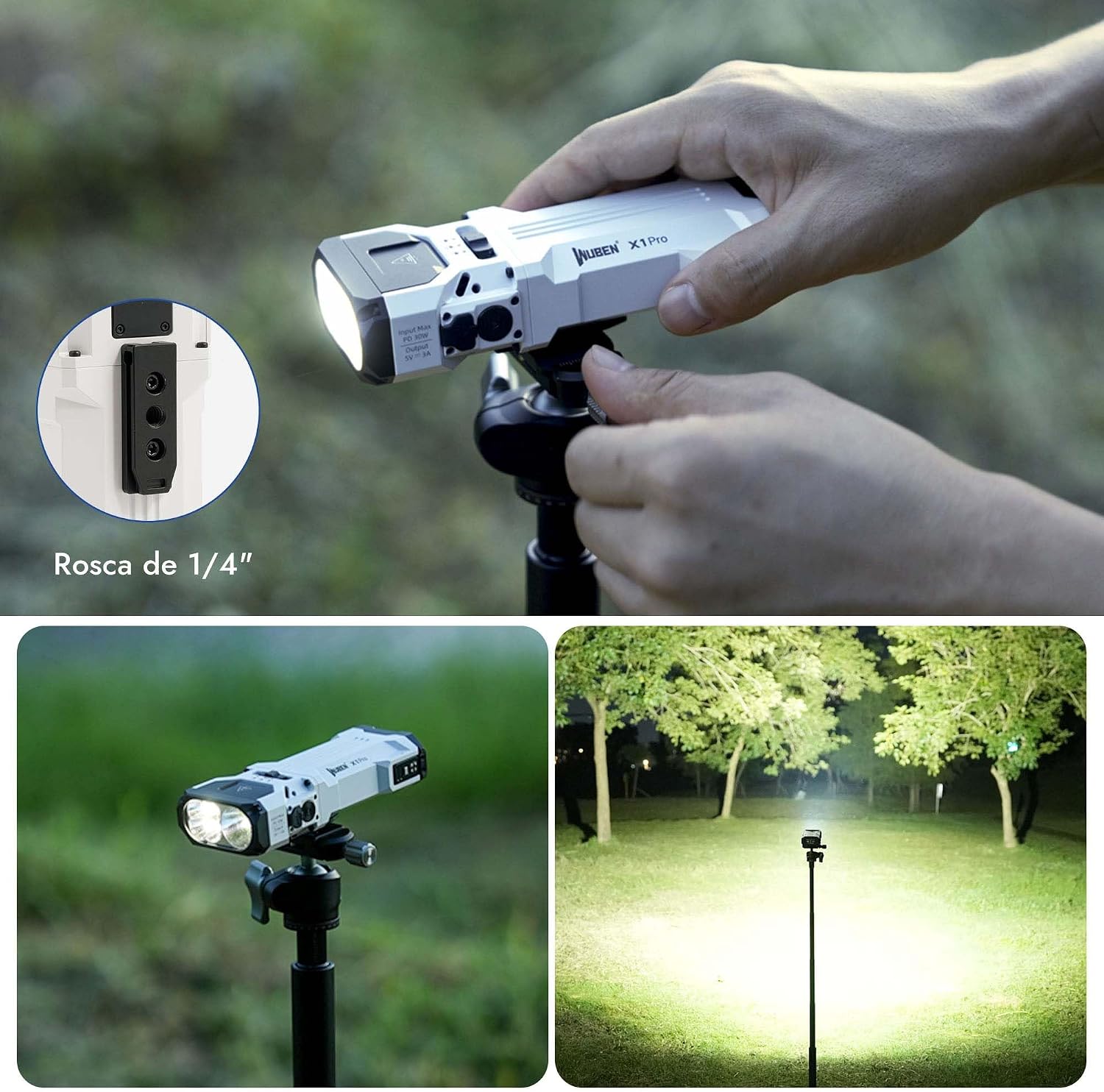 Thumbnail 3 de WUBEN P4 1/4" Thread Adapter X1Pro
