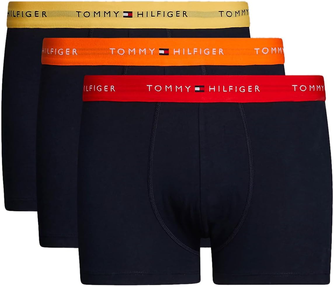 Thumbnail 4 de Tommy Hilfiger Herren 3er Pack Trunks mit Logo-Taillenbund