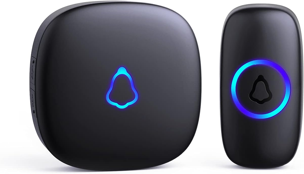 Detalle de SECRUI Wireless Doorbell: 300 m Range, 58 Chimes, Waterproof and Easy to Install