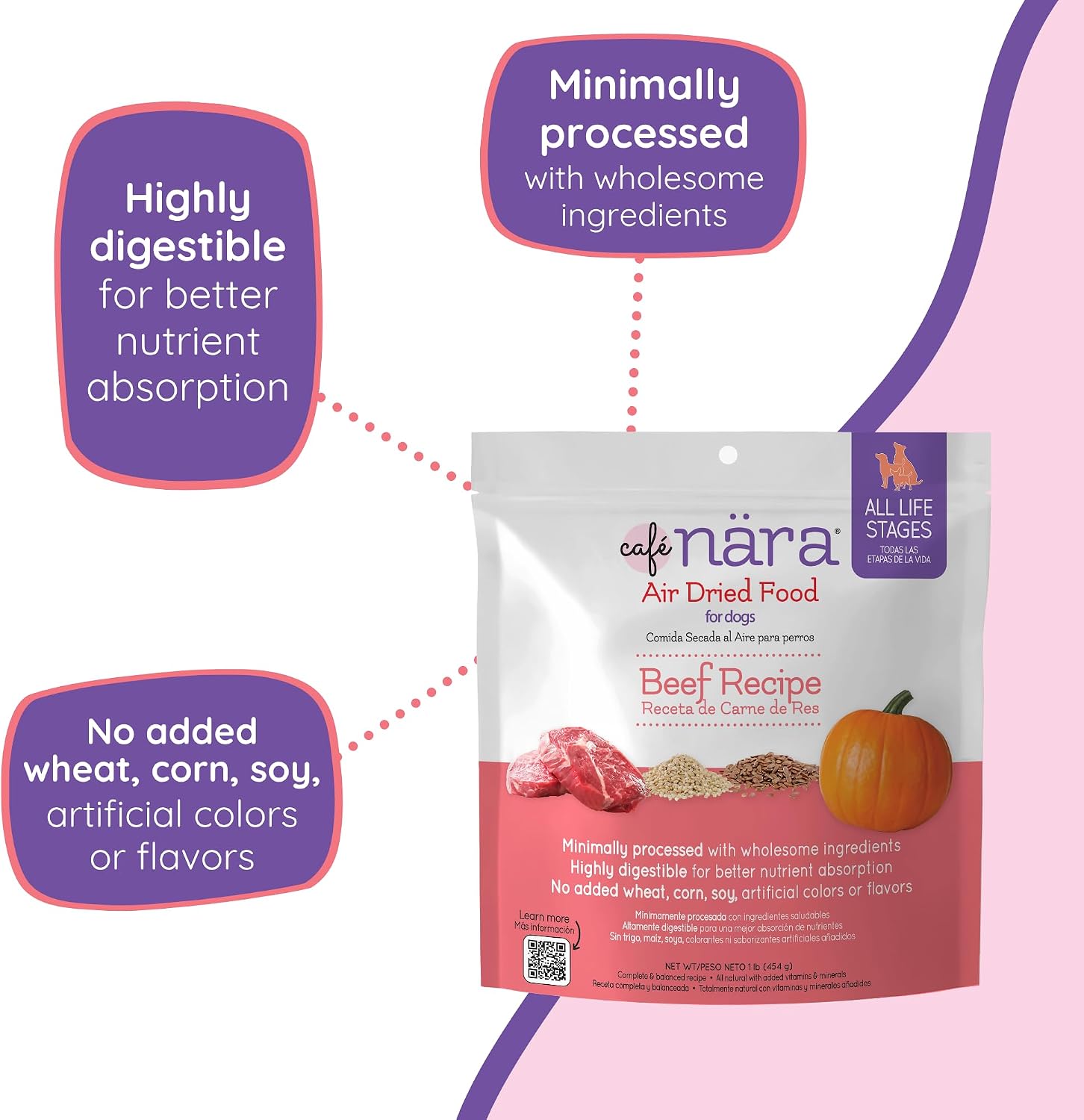 Detalle 2 de Café Nara Air-Dried Dog Food, 1 lb