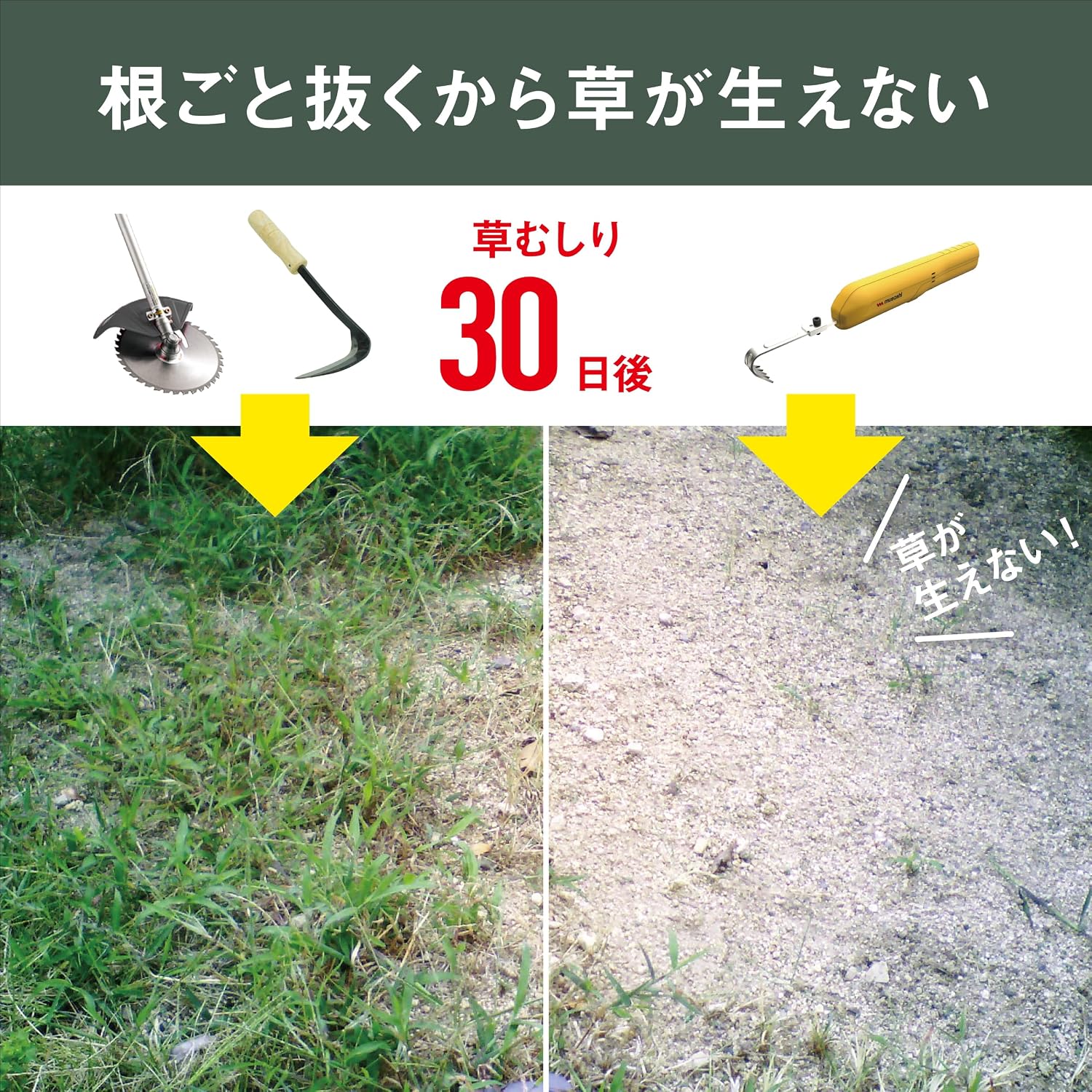 Thumbnail 4 de ムサシ 充電式除草バイブレーターミニ WE-740 USB充電・毎分約2,300回振動・約550g