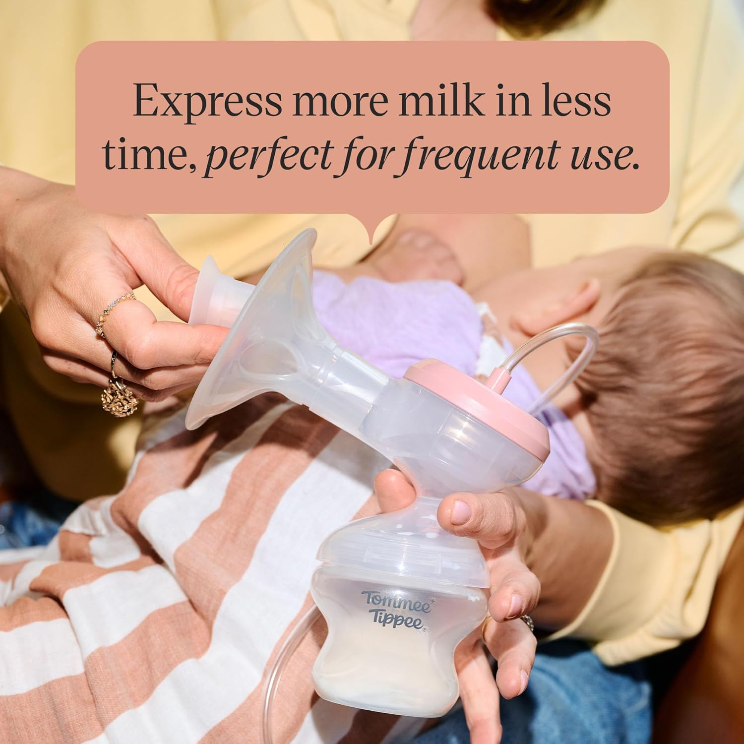 Detalle de Tommee Tippee Single Electric Breast Pump: Hospital Grade, Cord-Free and Custom Fit