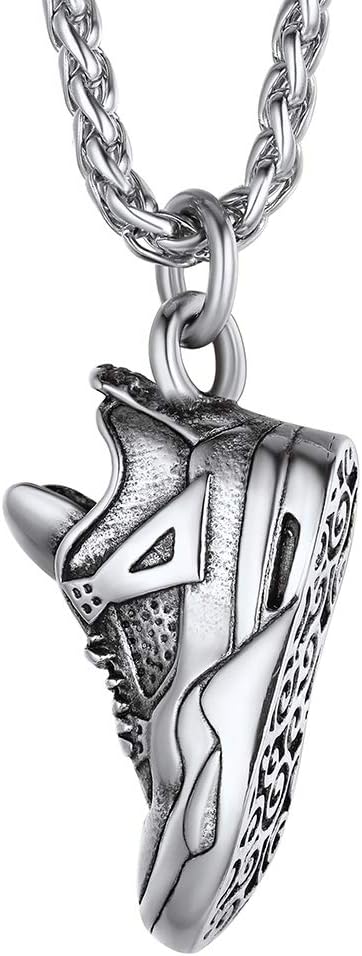 Thumbnail 6 de Richsteel Kettenanhänger aus 316L Edelstahl mit Sportschuh-Anhänger – Silber/18k vergoldet, Herren & Jungen