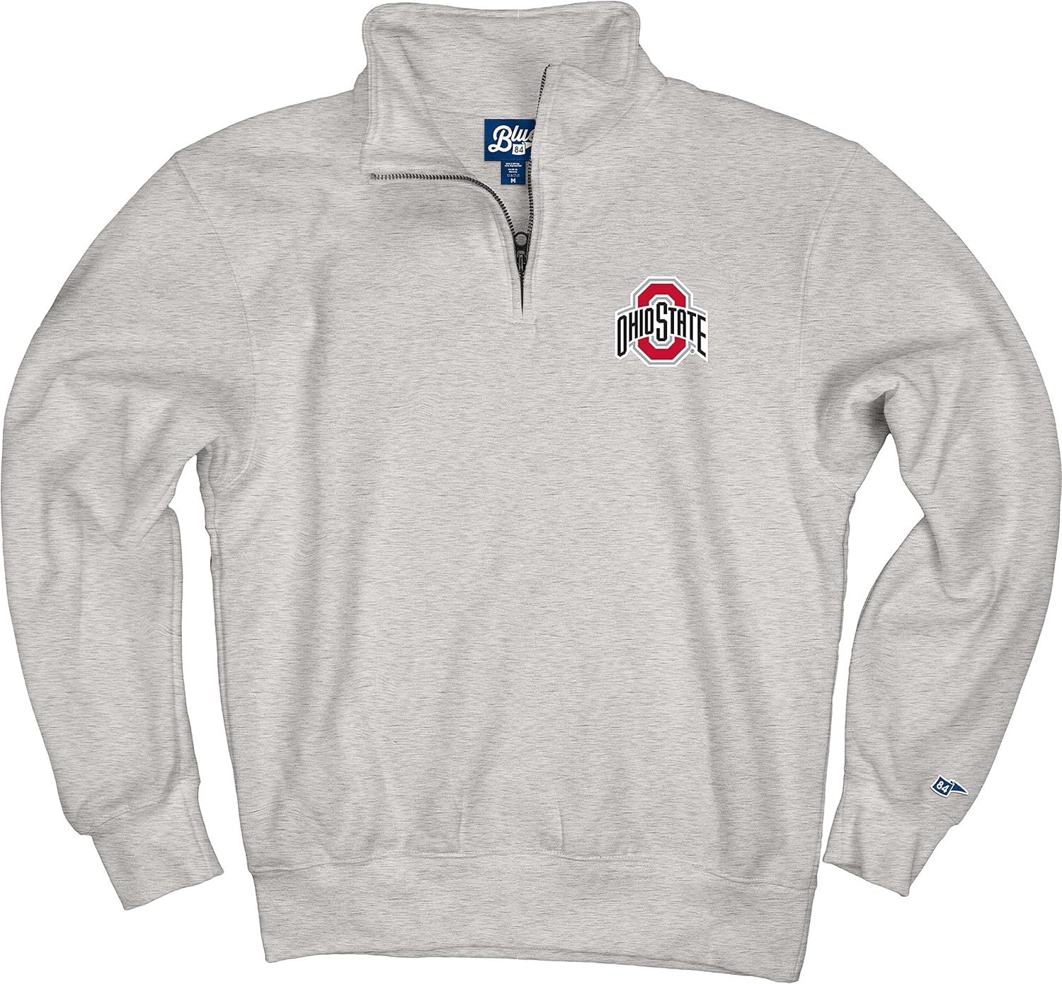 Thumbnail 2 de Blue 84 NCAA Men’s Quarter Zip Sweatshirt (Ohio State Buckeyes) — Icon