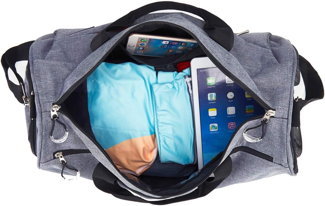 Detalle 2 de kasibon Sports Gym Bag with Shoes Compartment and Wet Pocket (35L) with Wet Pocket & Air Vent